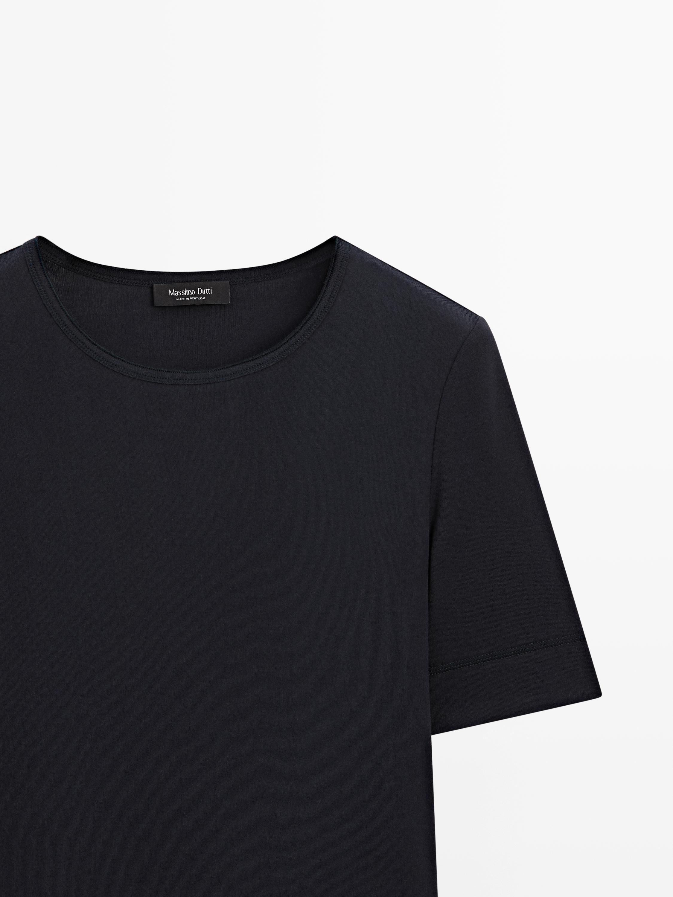 T-shirt en coton mélangé